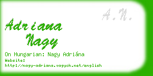 adriana nagy business card